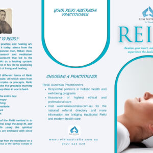 NEW BROCHURE DESIGN Reiki Australia - 50 X Reiki Australia Brochures - Includes P & H